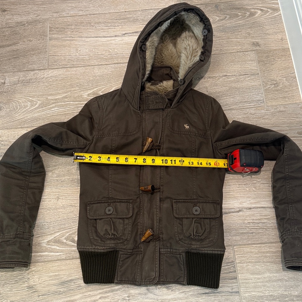 ABERCROMBIE Y2K FAUX FUR UTILITY JACKET - Picture 10 of 12